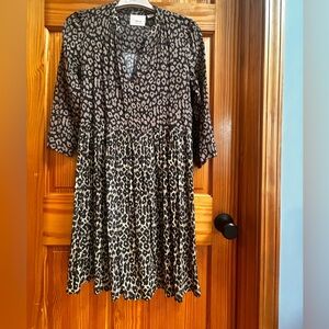 Maeve Leopard Print Midi Dress